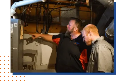 plumber-inspecting-water-heater-system-westerville-oh Ohio Water Heaters, plumbing help by Mike the water heater guy, best plumber in Columbus Ohio, water heaters installation